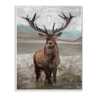 Stupell Home Decor Moose Encounter Plaque Wall Art