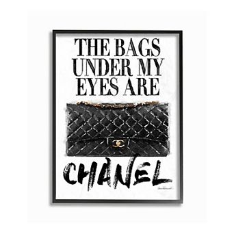 Stupell Home Decor Glam Bags Framed Wall Art