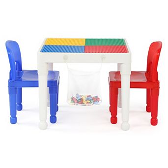 Humble Crew 2-in-1 Square Construction Table & 2 Chairs Set
