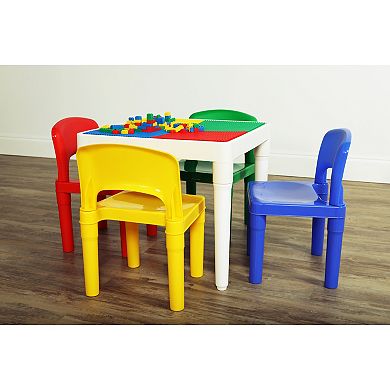 Humble Crew 2-in-1 Square Construction Table & 4 Chair