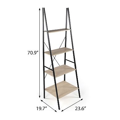 Humble Crew 4-Shelf Ladder Bookcase