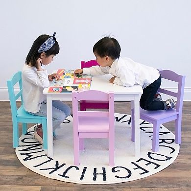 Humble Crew Wood Kids Table & 4 Chairs