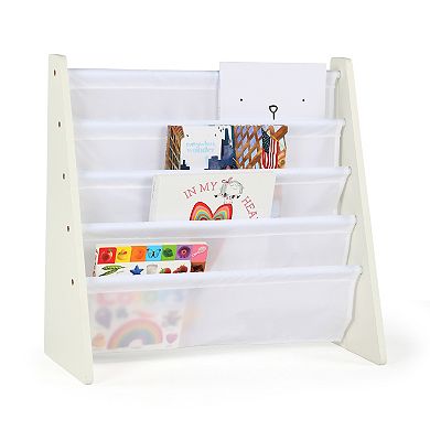 Humble Crew 4-Pocket Wood Book Rack