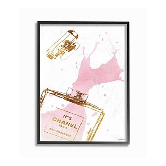 Stupell Home Decor Glam Perfume Splash Framed Wall Art