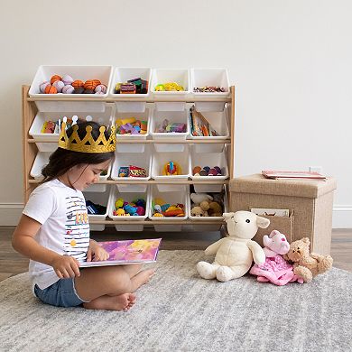 Humble Crew Folding Storage Ottoman with Pocket