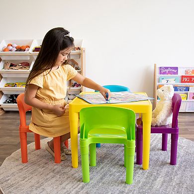 Humble Crew Plastic Table & 4 Chairs Vibrant Set