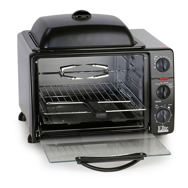 Black Countertop Oven with Convection and Rotisserie Kitchen Toaster Ovens  2022