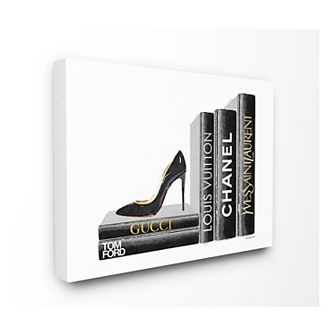 Stupell Home Decor Book Stilettos Canvas Wall Art