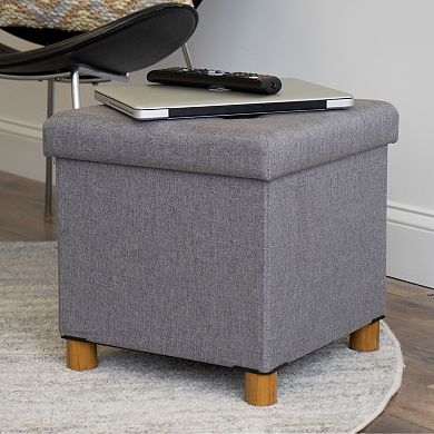 Humble Crew Folding Storage Ottoman Feet & Tray Set