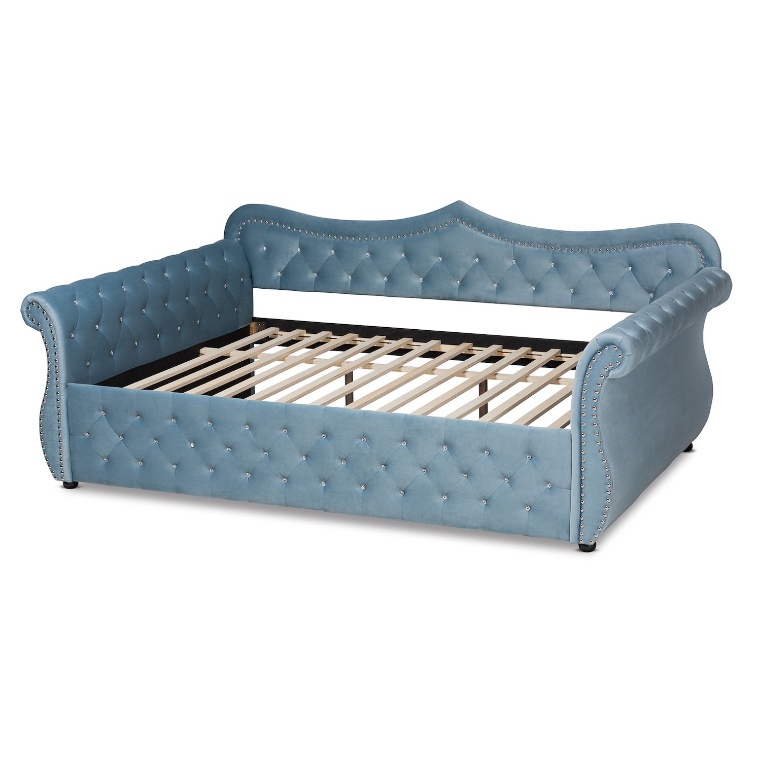 Baxton Studio Abbie Daybed   4481512 Light Blue