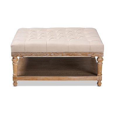 Baxton Studio Kelly Ottoman