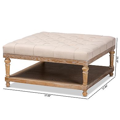 Baxton Studio Kelly Ottoman