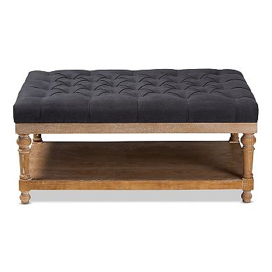 Baxton Studio Lindsey Ottoman