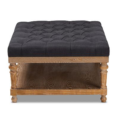 Baxton Studio Lindsey Ottoman