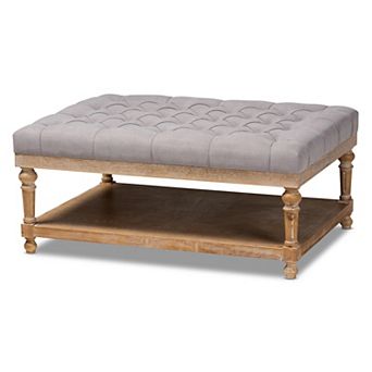 Baxton Studio Lindsey Ottoman