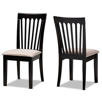 Baxton Studio Minette Dining Chair 2 pc Set
