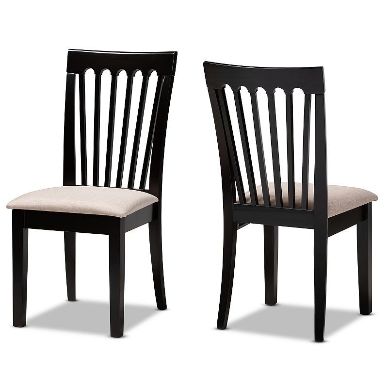 28150773 Baxton Studio Minette Dining Chair 2-piece Set, Br sku 28150773