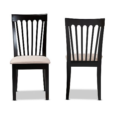 Baxton Studio Minette Dining Chair 2-piece Set