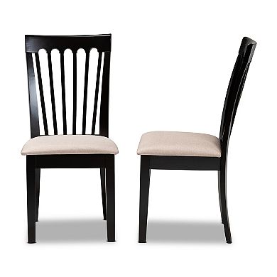 Baxton Studio Minette Dining Chair 2-piece Set