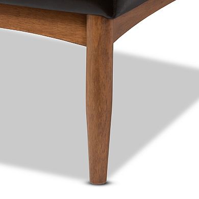 Baxton Studio Arvid Dining Table & Corner Bench 3-piece Set