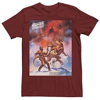 Men's Star Wars Empire Strikes Back Hoth Vintage Poster Tee