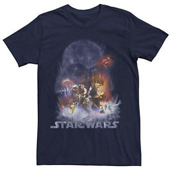 Men's Star Wars Empire Strikes Back Retro Fade Poster Tee