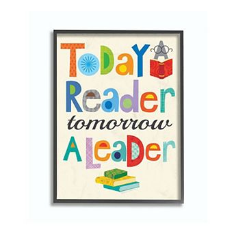 Stupell Home Decor Reader Leader Framed Wall Art