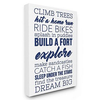 Stupell Home Decor Dream Big Canvas Wall Art