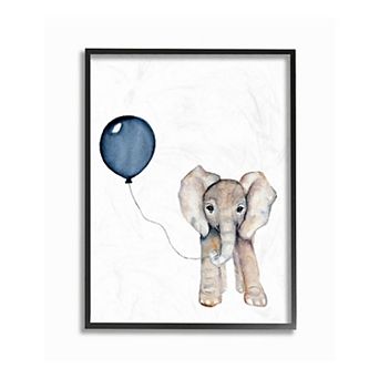 Stupell Home Decor Baby Elephant Framed Wall Art