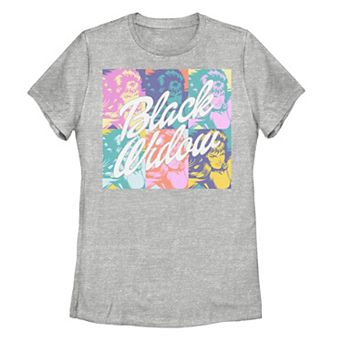 Juniors' Marvel Black Widow Retro Pop Poster Tee