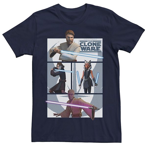 Men s Star Wars The Clone Wars Jedi Panels Tee