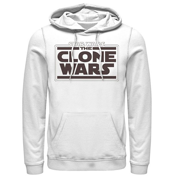 Men s Star Wars The Clone Wars Logo Stack Hoodie