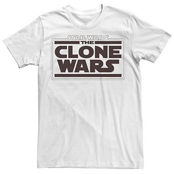 Men's Star Wars: The Clone Wars Logo Stack Tee