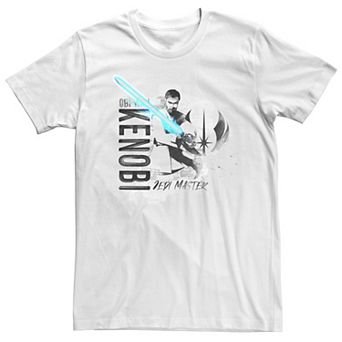 Men's Star Wars The Clone Wars Obi-Wan Kenobi Portrait Tee