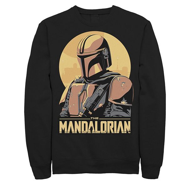 Men s Star Wars The Mandalorian Abstract Portrait Sweatshirt