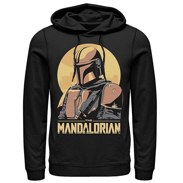 Men s Star Wars The Mandalorian Abstract Portrait Hoodie