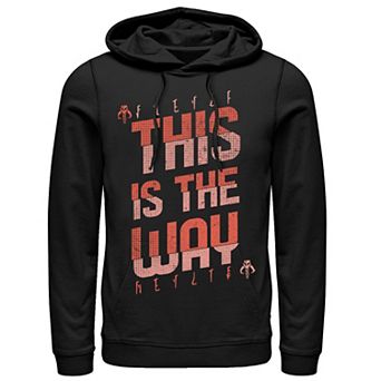 Men's Star Wars The Mandalorian This Is The Way Split Design Hoodie