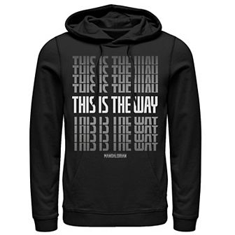 Men's Star Wars The Mandalorian This Is The Way Text Stack Hoodie