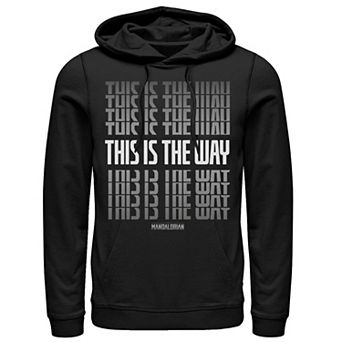 Men's Star Wars The Mandalorian This Is The Way Text Stack Hoodie