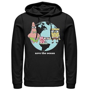 Men's Nickelodeon SpongeBob SquarePants Group Save The Ocean Hoodie
