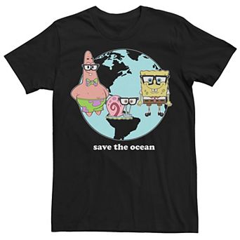Men's Nickelodeon SpongeBob SquarePants Group Save The Ocean Tee