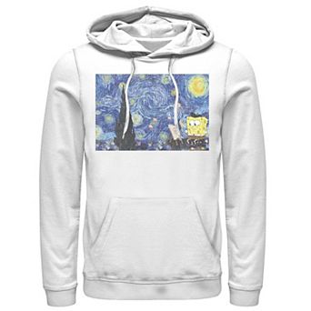 Men's Nickelodeon SpongeBob SquarePants Starry Night Painting Hoodie