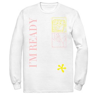Men's Nickelodeon SpongeBob SquarePants I'm Ready Outlines Tee