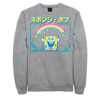 Men's Nickelodeon SpongeBob SquarePants Rainbow Kanji Poster Sweatshirt