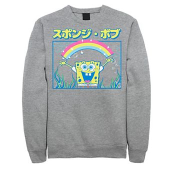 Men's Nickelodeon SpongeBob SquarePants Rainbow Kanji Poster Sweatshirt