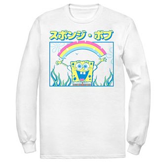 Men's Nickelodeon SpongeBob SquarePants Rainbow Kanji Poster Tee