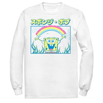 Men's Nickelodeon SpongeBob SquarePants Rainbow Kanji Poster Tee