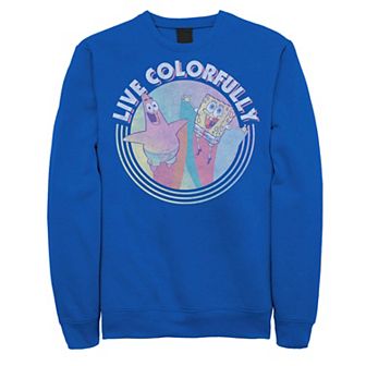 Men's Nickelodeon SpongeBob SquarePants Patrick Live Colorfully Sweatshirt