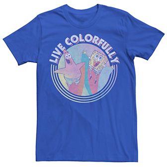 Men's Nickelodeon SpongeBob SquarePants Patrick Live Colorfully Tee