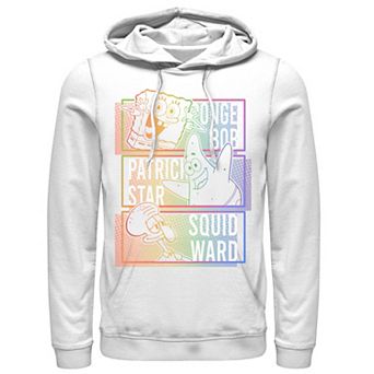 Men's Nickelodeon SpongeBob Patrick Squidward Rainbow Stack Hoodie